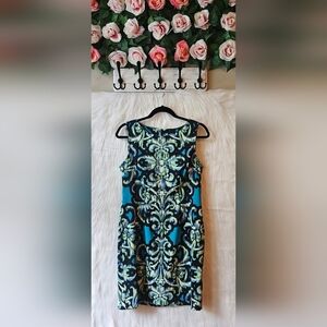 Laura Petites European Sky Sheath Dress